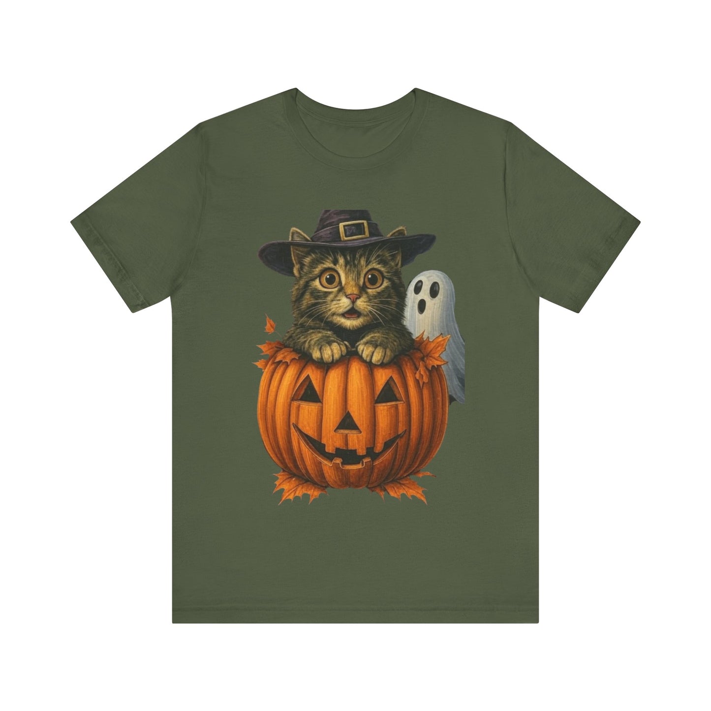 Halloween Cat Pumpkin,  Cute Trick or Treat Tee