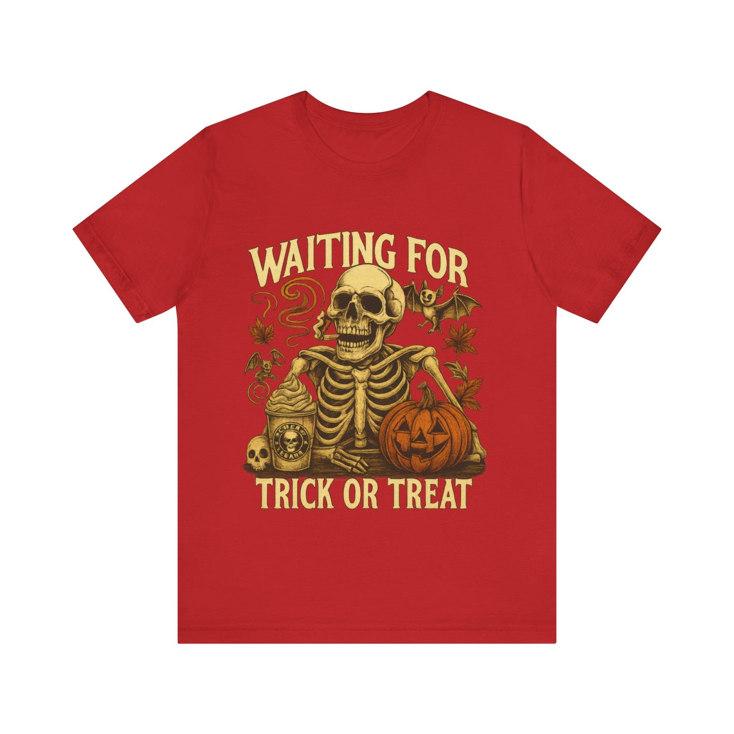 Halloween Skeleton,  Waiting For Trick Or Treat Shirt