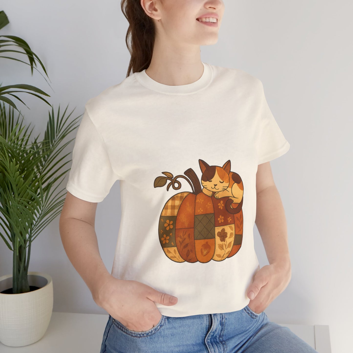 Cute Pumpkin Cat Tee