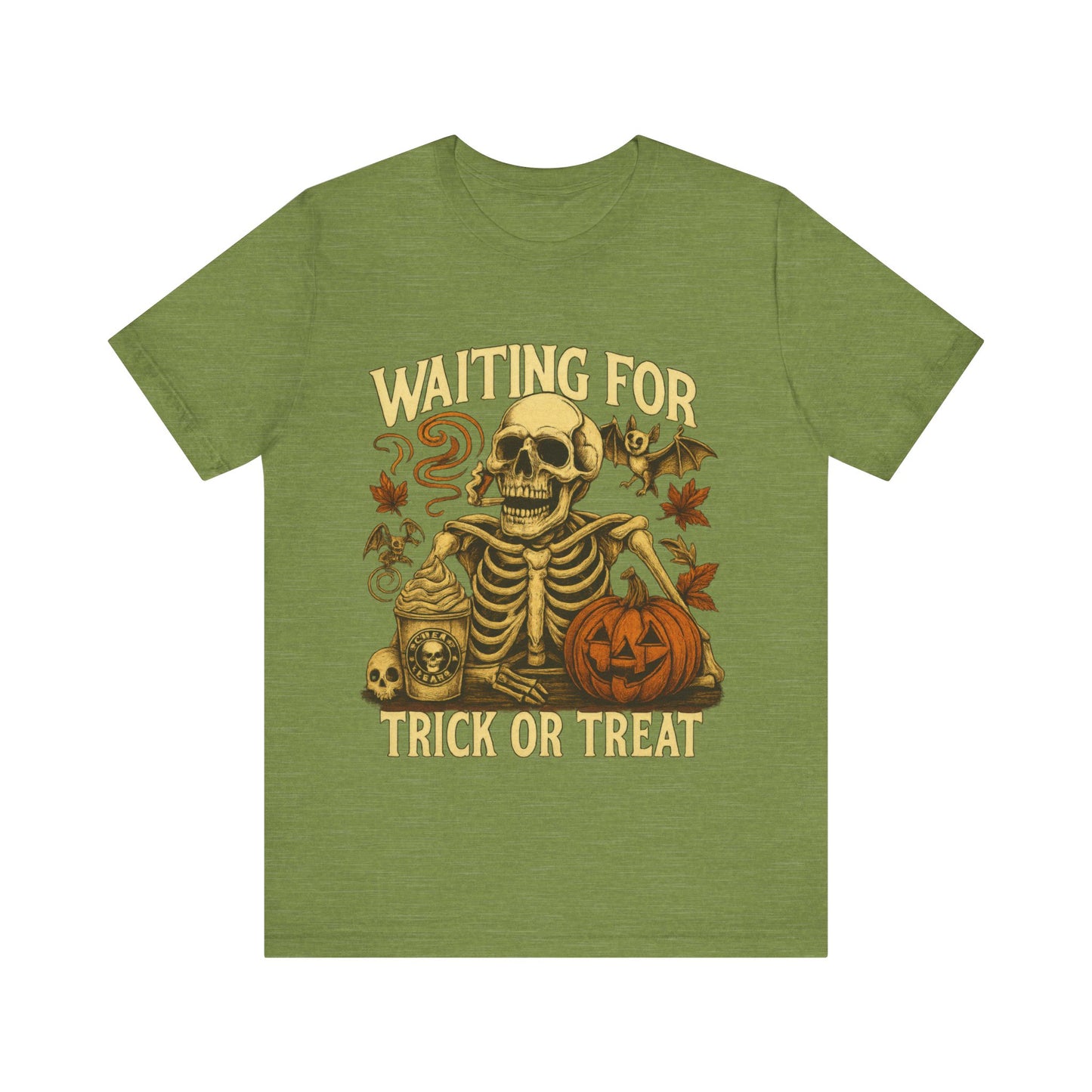 Halloween Skeleton,  Waiting For Trick Or Treat Shirt