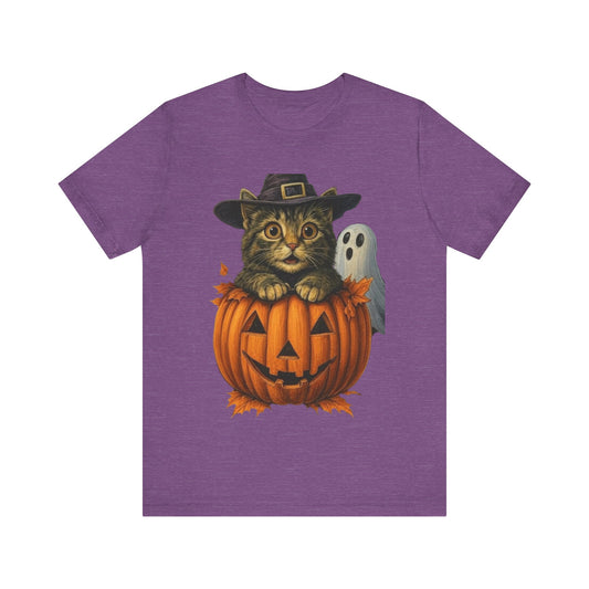 Halloween Cat Pumpkin,  Cute Trick or Treat Tee