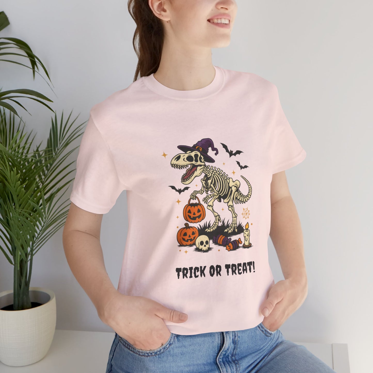 Halloween Dino T-Shirt - Trick or Treat Spooky Costume