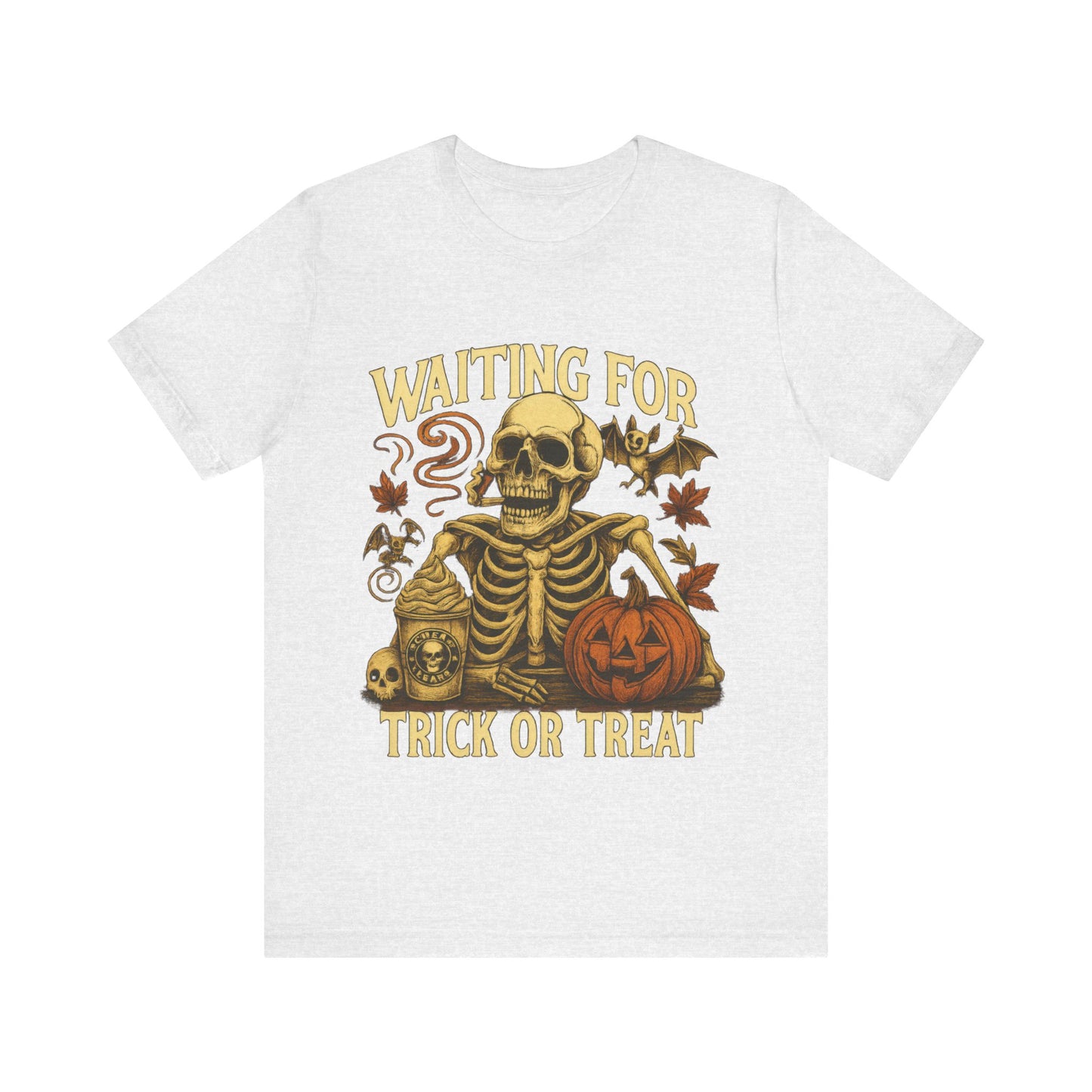 Halloween Skeleton,  Waiting For Trick Or Treat Shirt