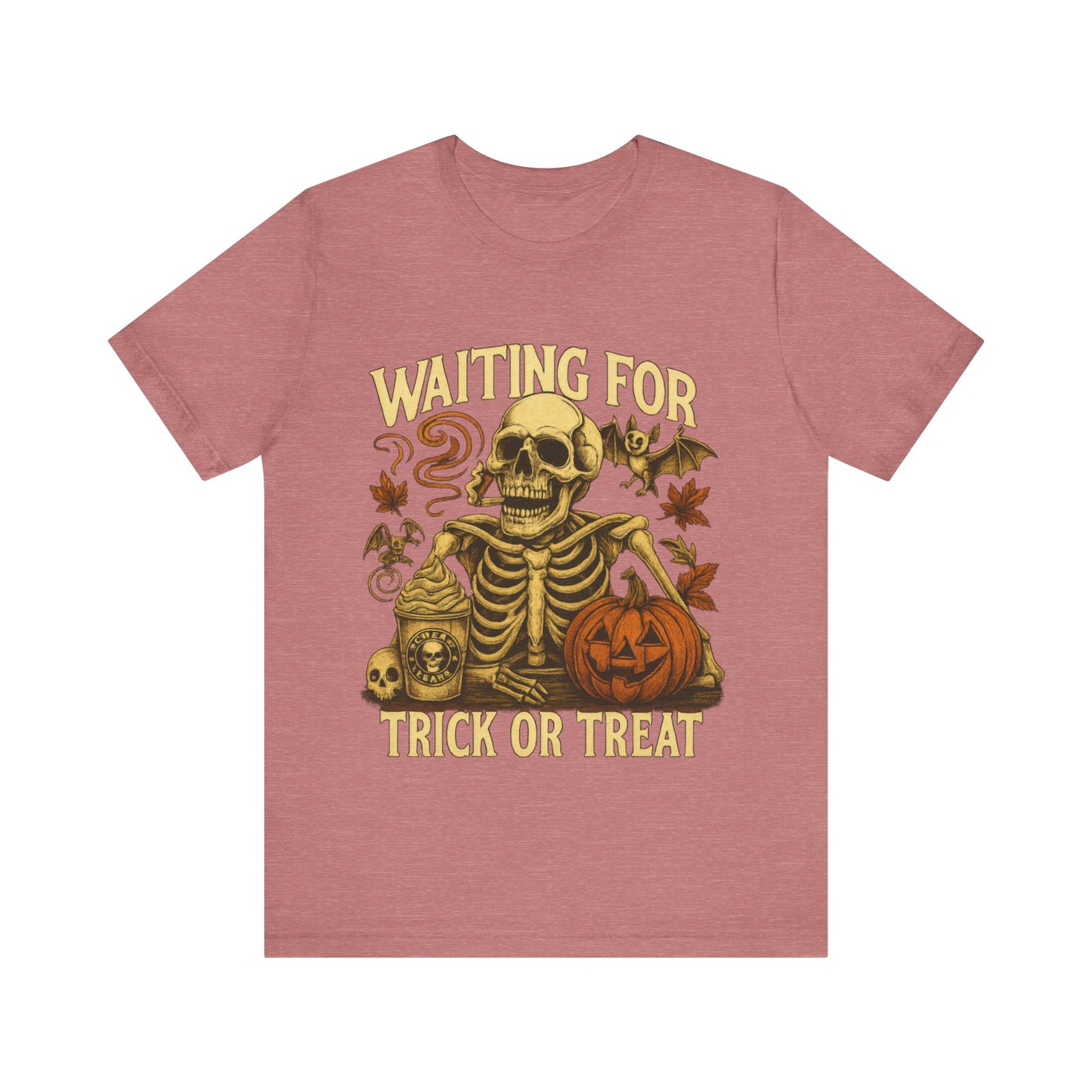 Halloween Skeleton,  Waiting For Trick Or Treat Shirt