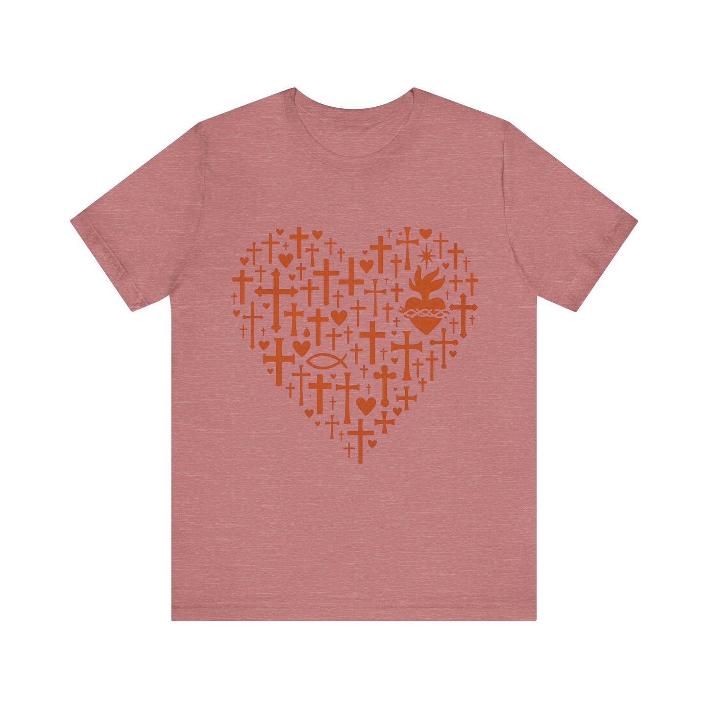 Heart Cross Design  Faith T-Shirt