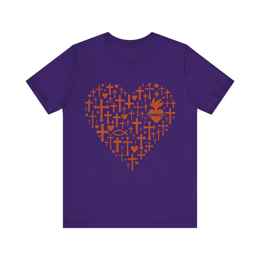 Heart Cross Design  Faith T-Shirt
